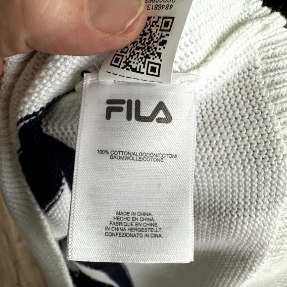 Fila Knit Big Logo Hit Sweater Large - Picture 4 of 6